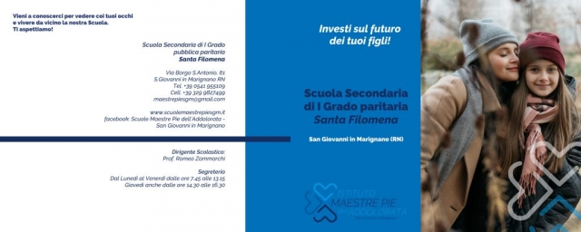 Brochure scuola Secondaria I grado Santa Filomena