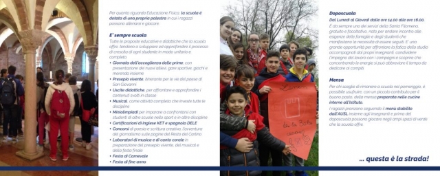 Brochure scuola Secondaria I grado Santa Filomena